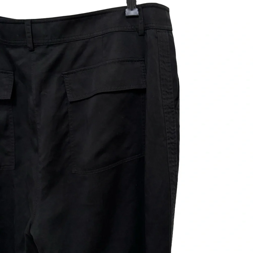 J. Crew Drapey Lyocell Viscose Twill Black Relaxed Fit Pants Size 16 NWT